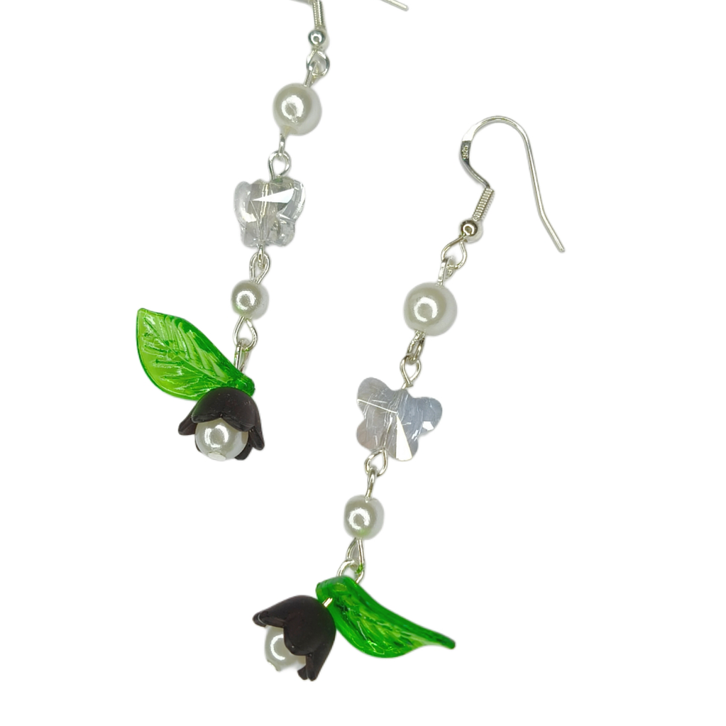 Aros tulipan Mariposa Negros  1