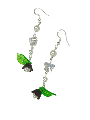 Aros tulipan Mariposa Negros 