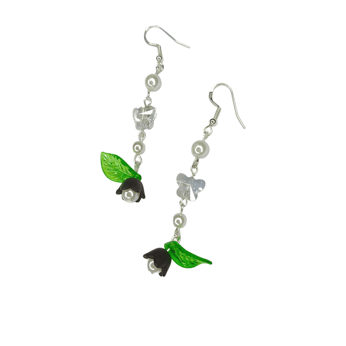 Aros tulipan Mariposa Negros  3