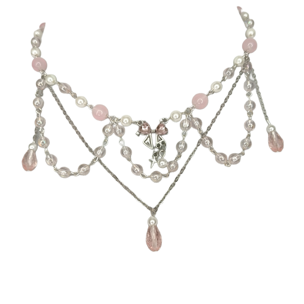 Collar cuentas triple Bijou de Rose - Coquette 1