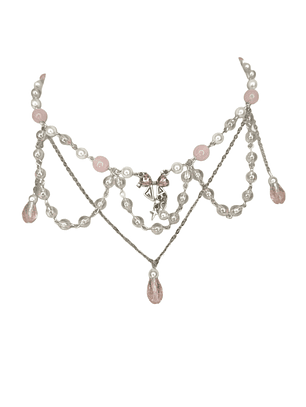 Collar cuentas triple Bijou de Rose - Coquette