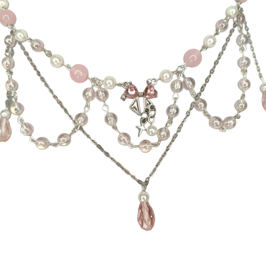 Collar cuentas triple Bijou de Rose - Coquette 3