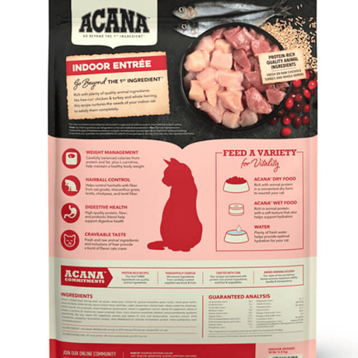 Acana Gato Adulto Indoor Entrée 1,8 Kg 2