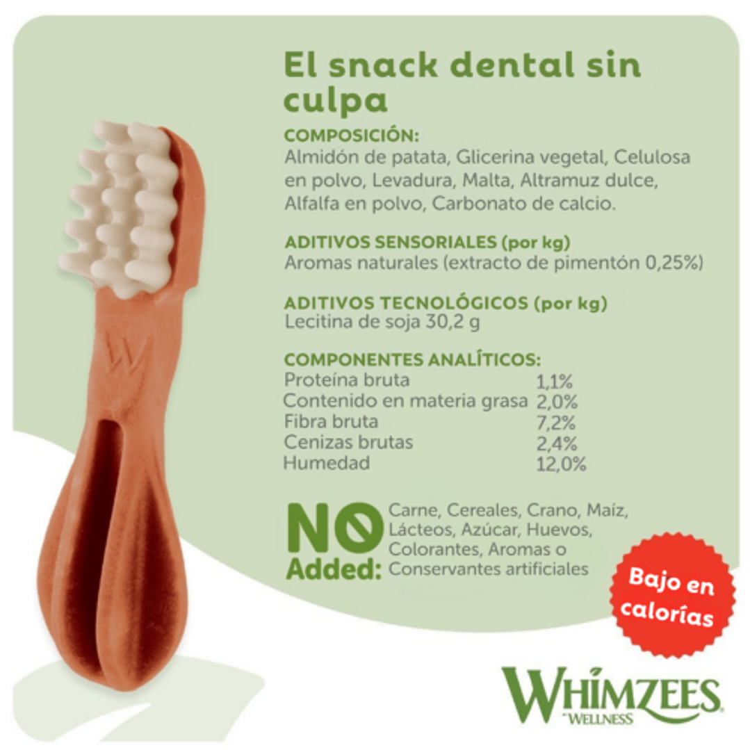 WHIMZEES® Toothbrush x UND Limpia Dientes Vegano de Uso Diario para Perros 2