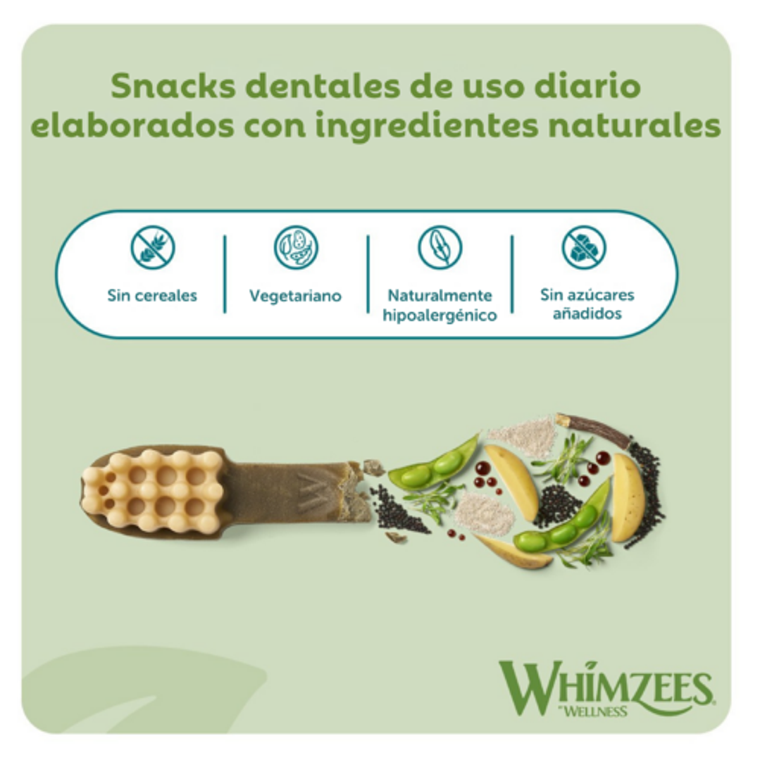 WHIMZEES® Toothbrush x UND Limpia Dientes Vegano de Uso Diario para Perros 3