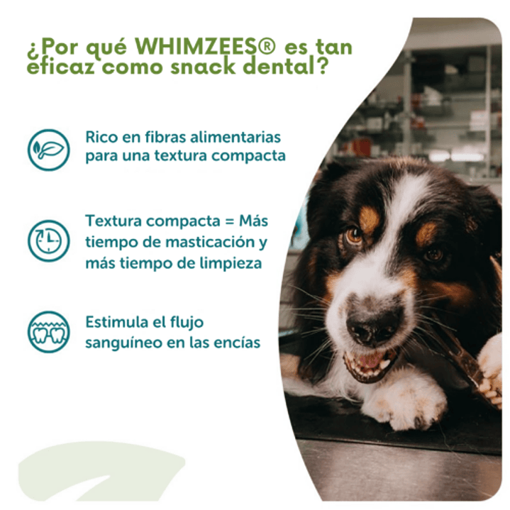 WHIMZEES® Toothbrush x UND Limpia Dientes Vegano de Uso Diario para Perros 4