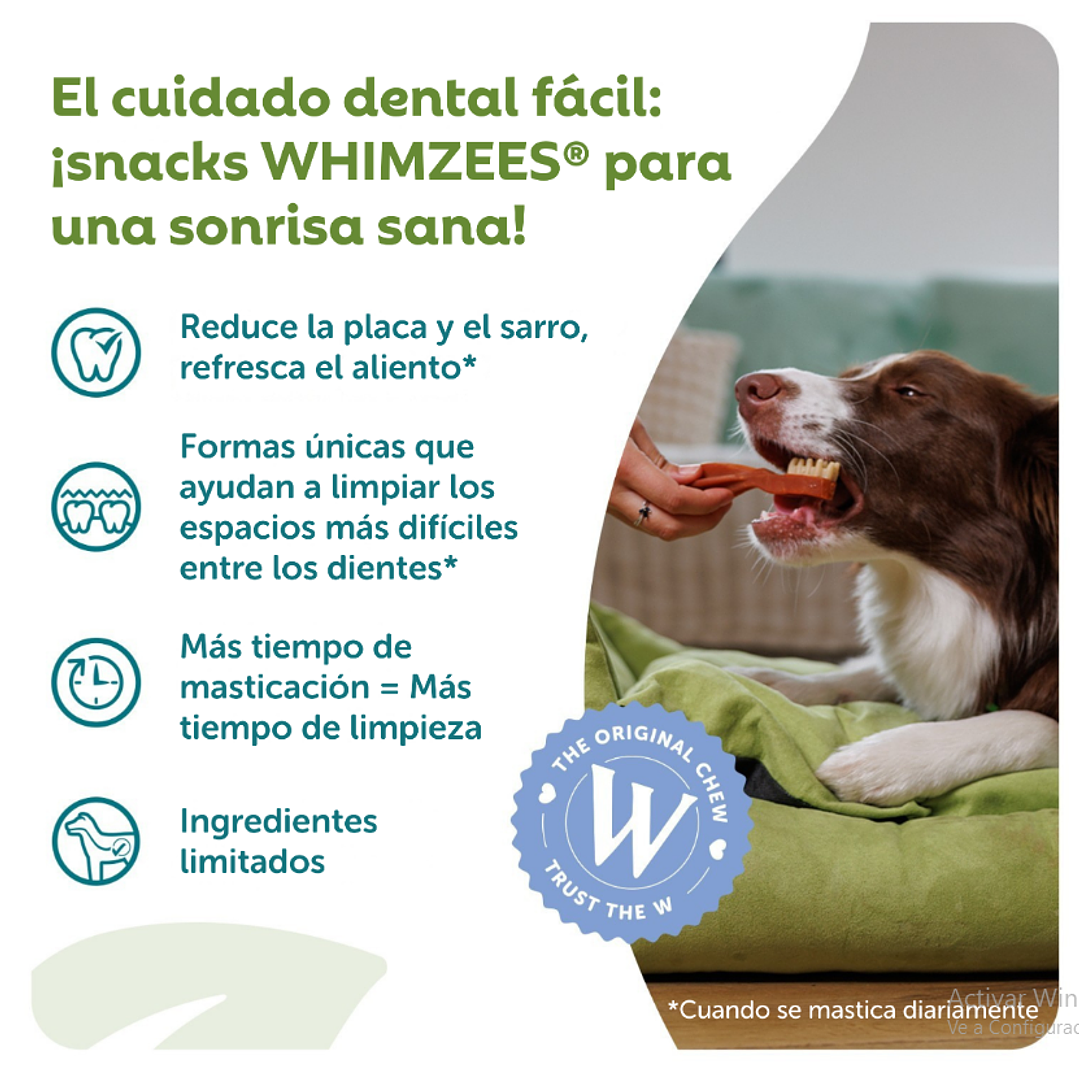 WHIMZEES® Toothbrush x UND Limpia Dientes Vegano de Uso Diario para Perros 7
