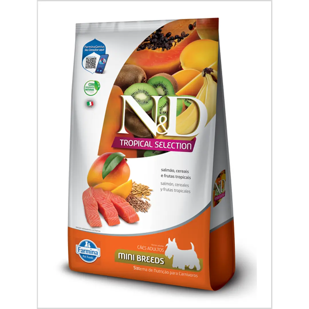 N&D Tropical Canine Adult Mini Salmon 2,5 Kg 1
