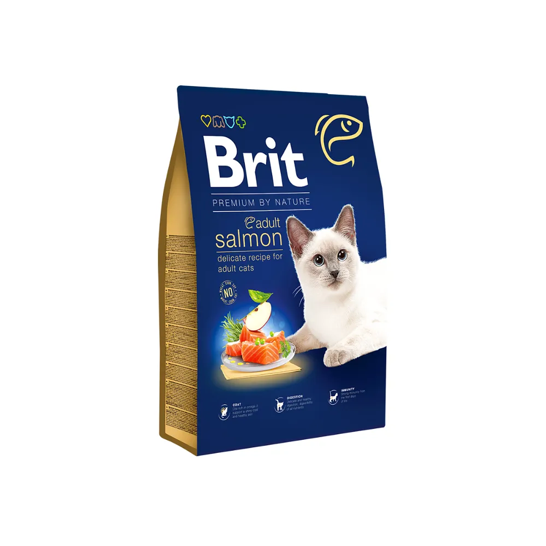 Brit Premium by Nature Gato Adulto Salmon 1,5 kg 1