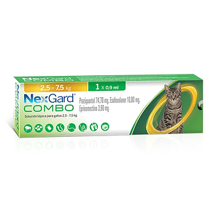 NEXGARD COMBO 1 Pipeta Gato de 2,5 A 7,5 KG 