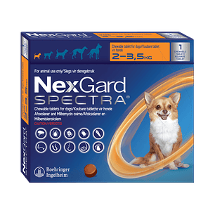 NexGard Spectra x 1 Tableta – Perros de 2 a 3,5 kg