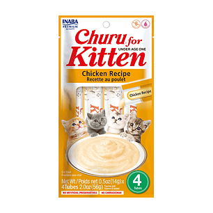 Churu Kitten Receta Pollo – Pack 4 Tubos de 14 g c/u