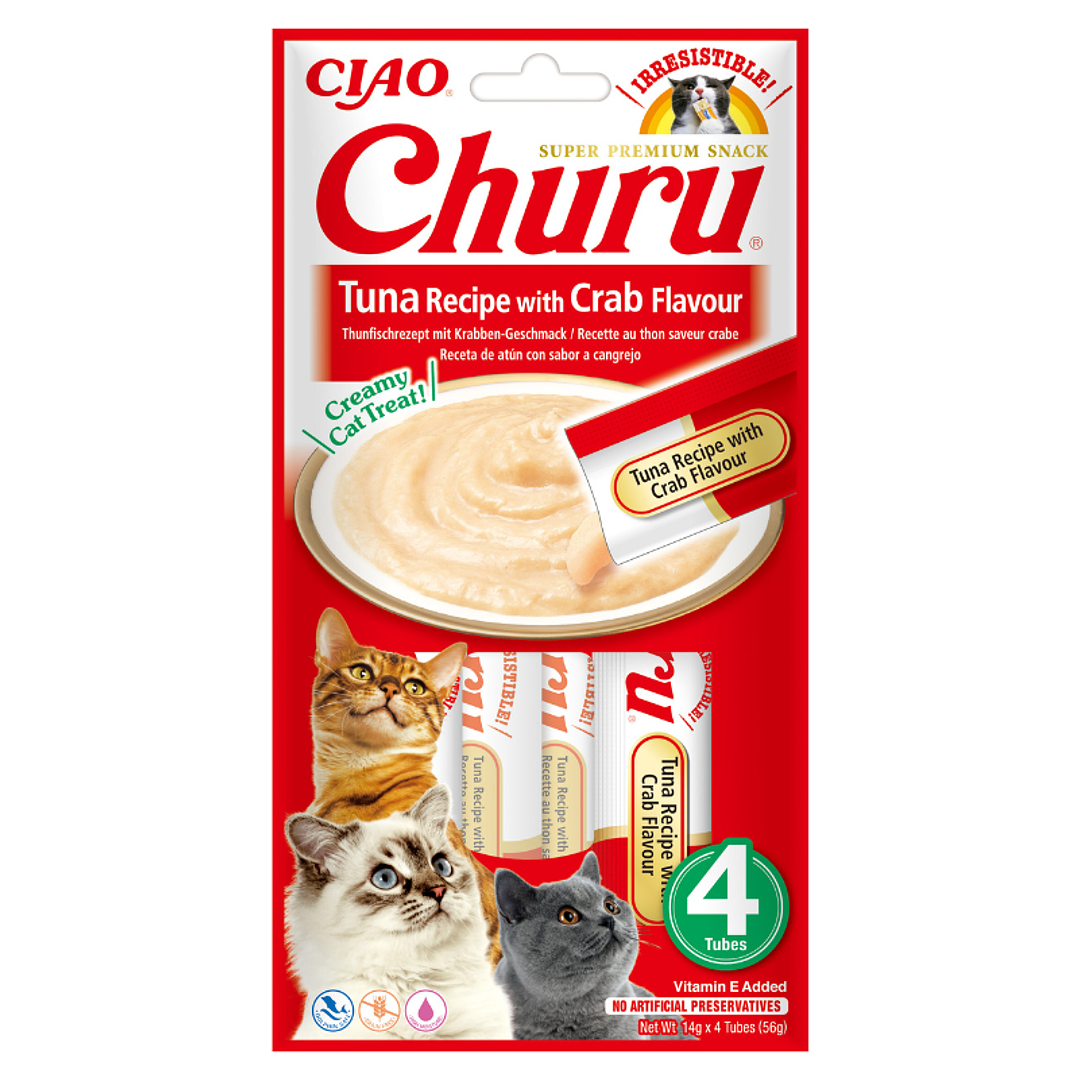 Churu Receta Atún Sabor Cangrejo – 4 tubos de 14 gr c/u 1