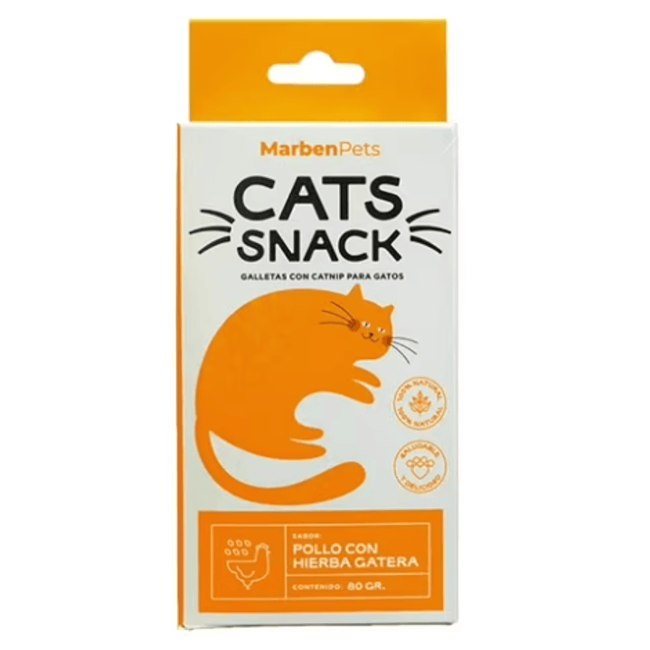 Cat Snack Galleta Pollo-Hierba Gatera 80 gr 1