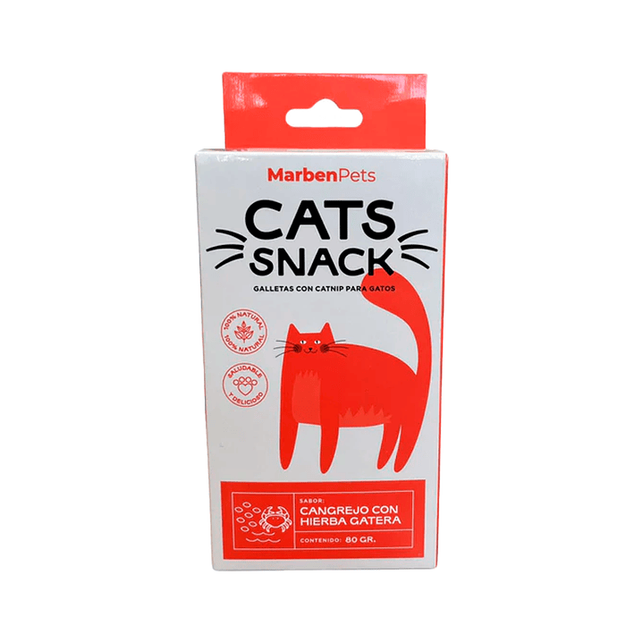 Cat Snack 80 gr Galleta Cangrejo-Hierba gatera 1