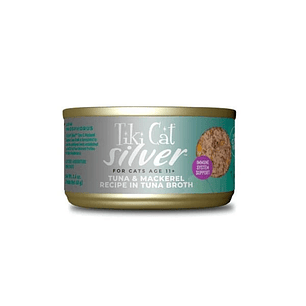 Tiki Cat Silver – Tuna and Mackerel Recipe in Broth 68 gr