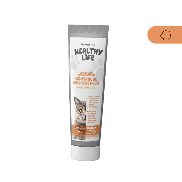 HEALTHY LIFE Control Bolas de Pelo Pasta Felino 110 gr 1