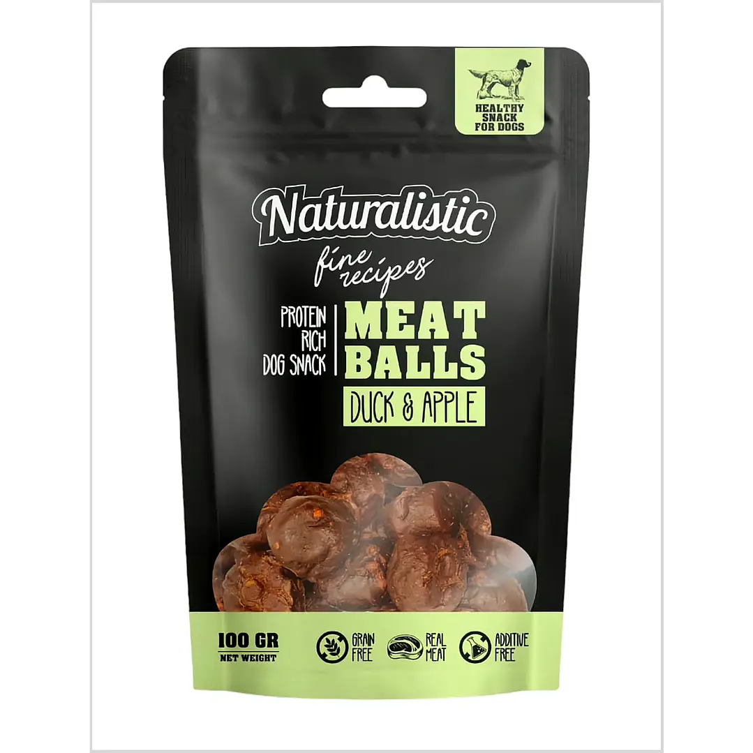 Naturalistic Meatballs Duck & Apple 100 grs 1