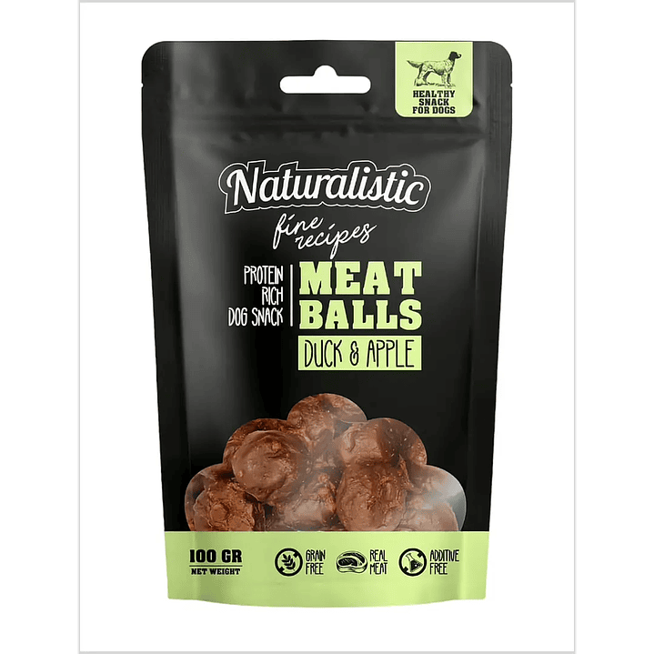 Naturalistic Meatballs Duck & Apple 100 grs 1