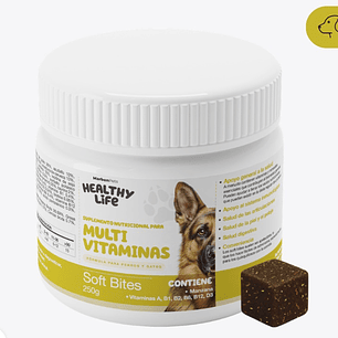 Healthy Life Multivitamina Masticables Canino 250 gr 