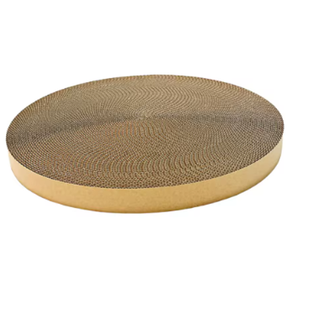 RASCADO Redondo Carton - Para gatos, corrugado para cama 1