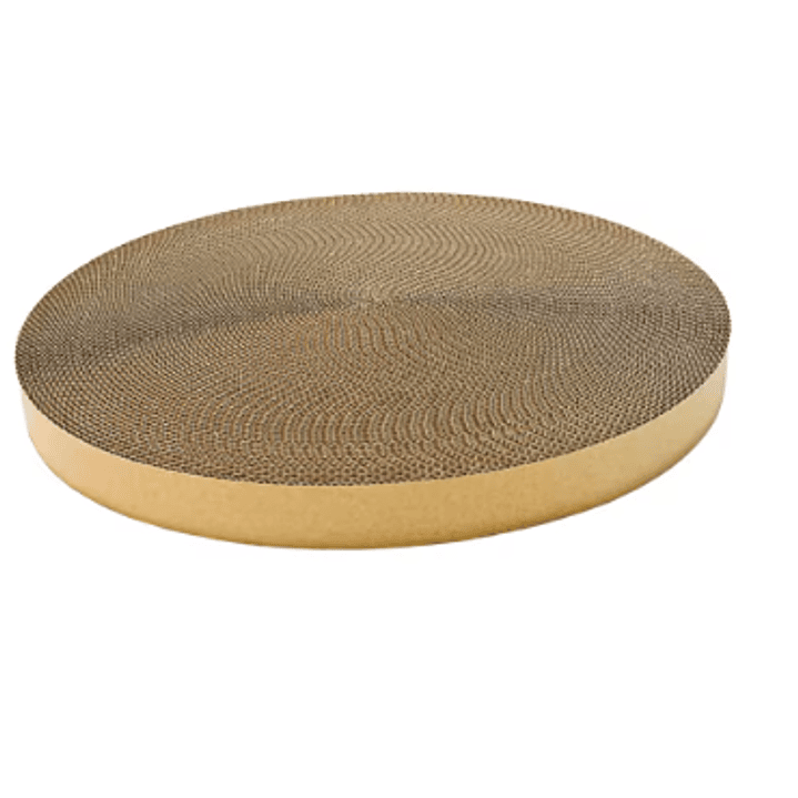 RASCADO Redondo Carton - Para gatos, corrugado para cama 1