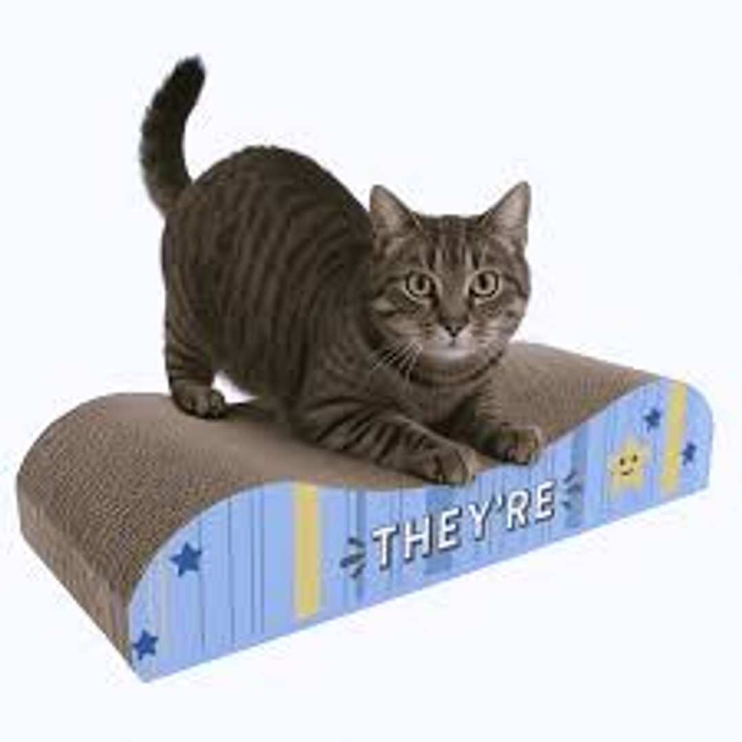 Rascador Tipo Sofá de Cartón Corrugado para Gatos – 36 x 15 x 7 cm 1