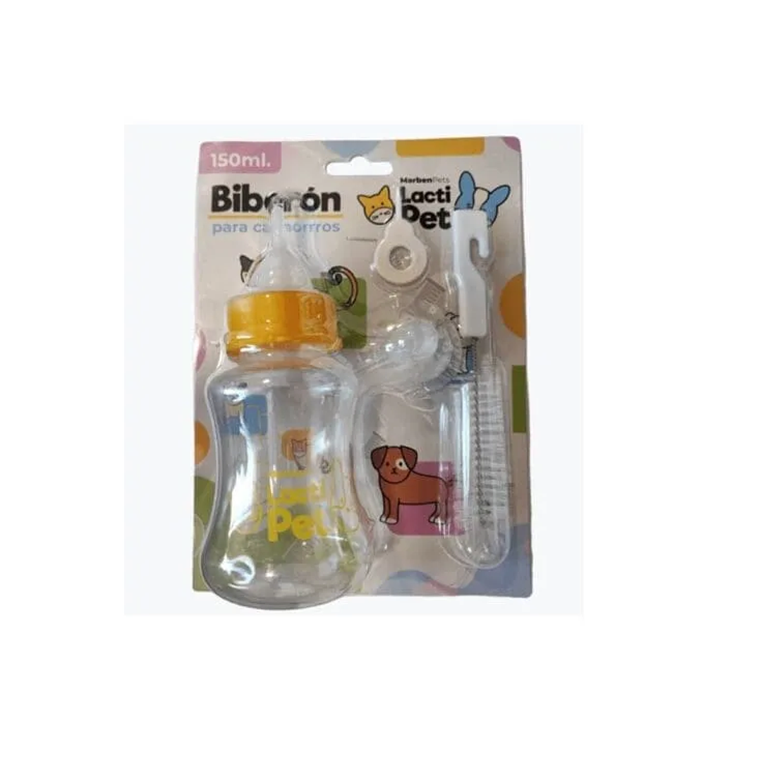 Mamadera (Bibero) para mascotas color rosado 1