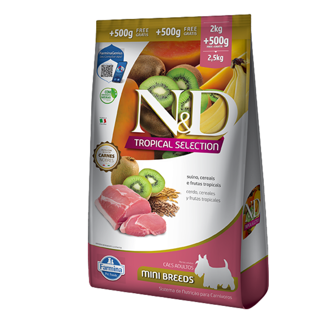N&D Tropical Canine Adult Pequeño Cerdo 2,5 kg 1