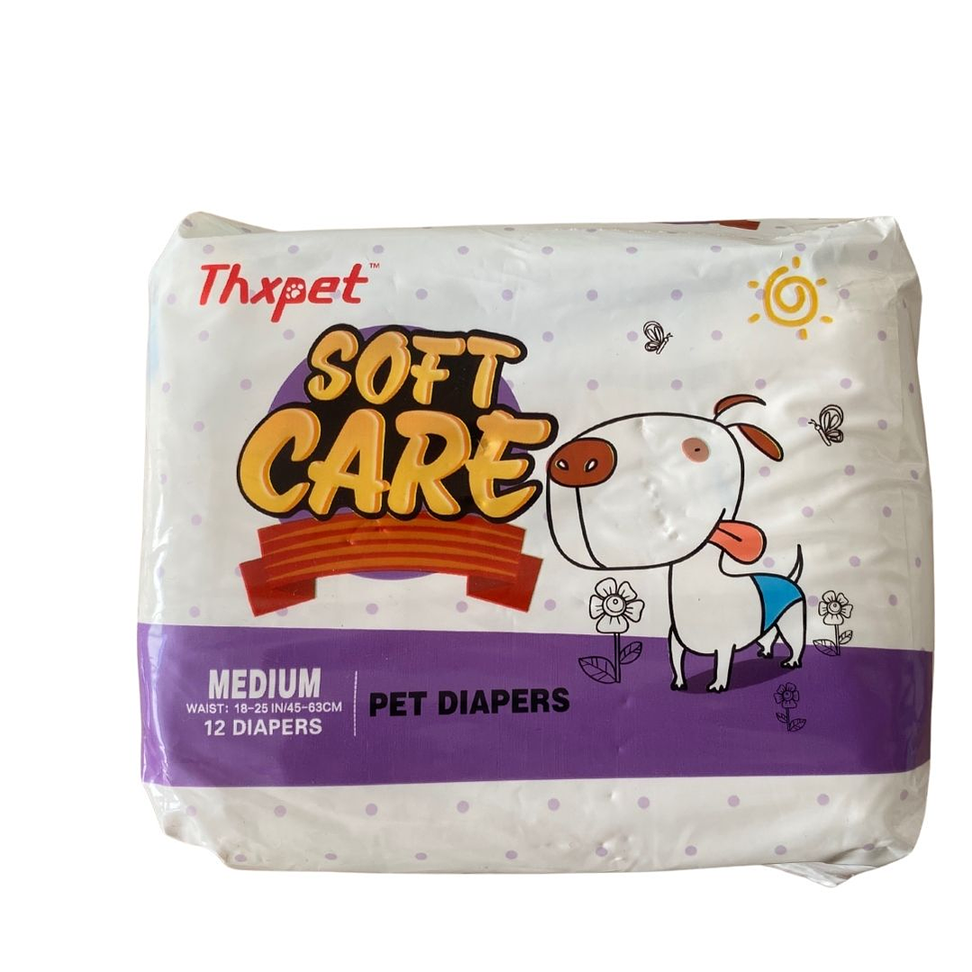 PAÑALES M - soft care 12 Und 1