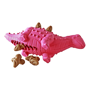 Juguete DINOSAURIO - 2/1 Dental Treat Stego - Sabor Pollo