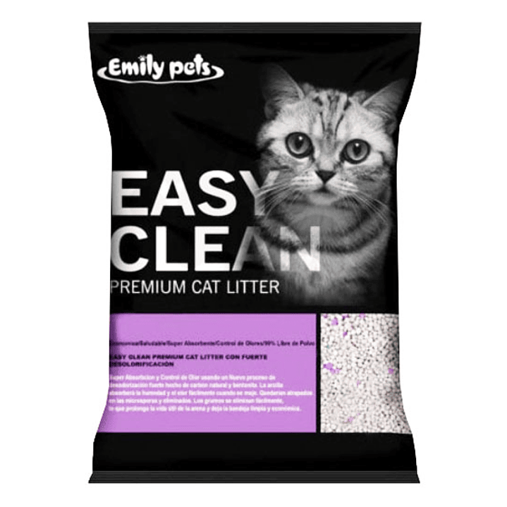 Arena Sanitaria Easy Clean 8 Kg (Aglutinante Lavanda) 1