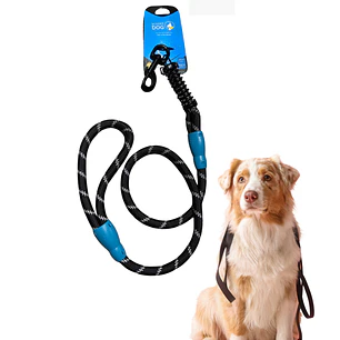 WONDER DOG - Reflectante Con resorte 1.3cm *120cm (Negro)
