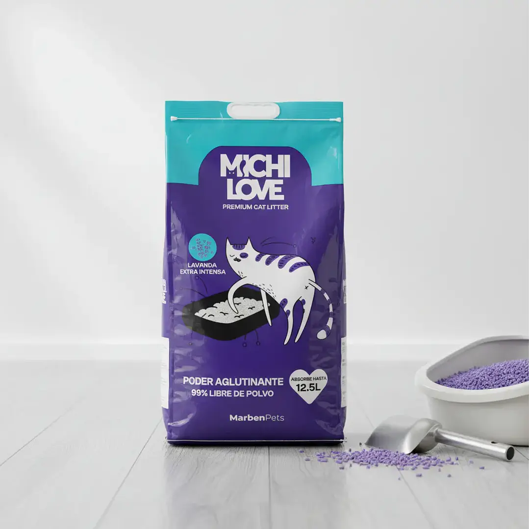 ARENA Michi LOVE - 10 Kg (Aglutinante-Olor Lavanda) 1