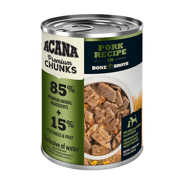 ACANA - Pork in Bone Broth 360 gr - Trozos de Cerdo en Caldo de Huesos 1