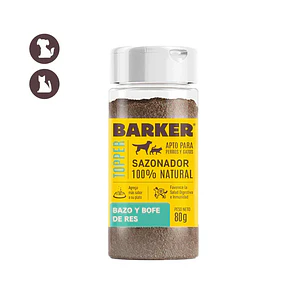 BARKER – Sazonador Bazo y Bofe de Res 80 g (para perros y gatos)