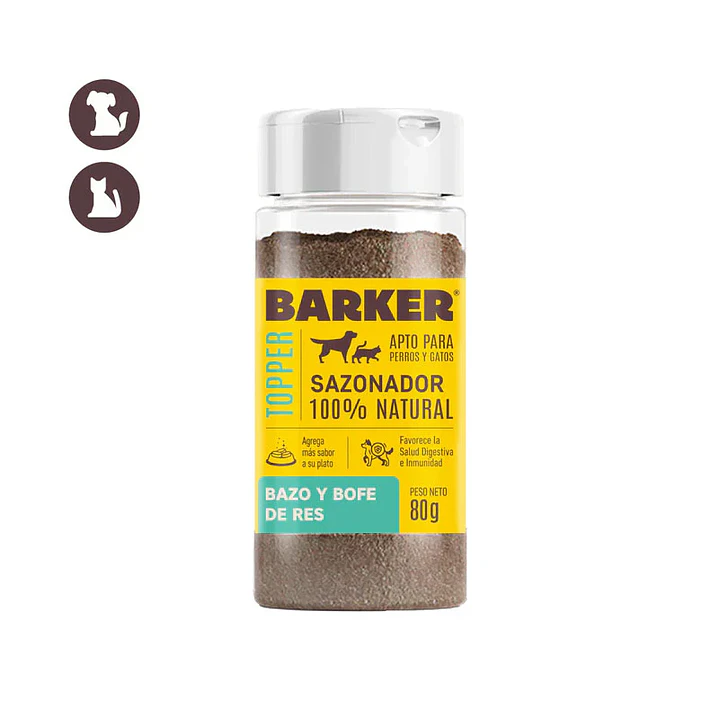 BARKER – Sazonador Bazo y Bofe de Res 80 g (para perros y gatos) 1