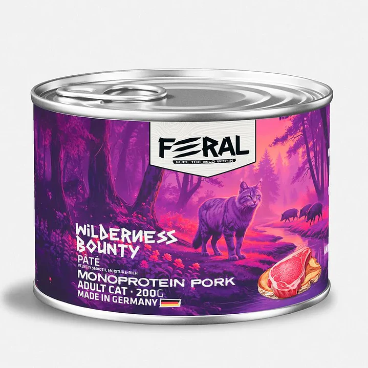 LATA FERAL - Gato Adulto Mono Proteina Cerdo 200 gr  1