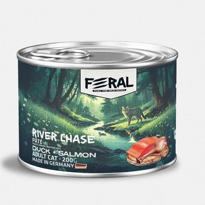 LATA FERAL - Gato Adulto Pato & Salmon 200 gr 1