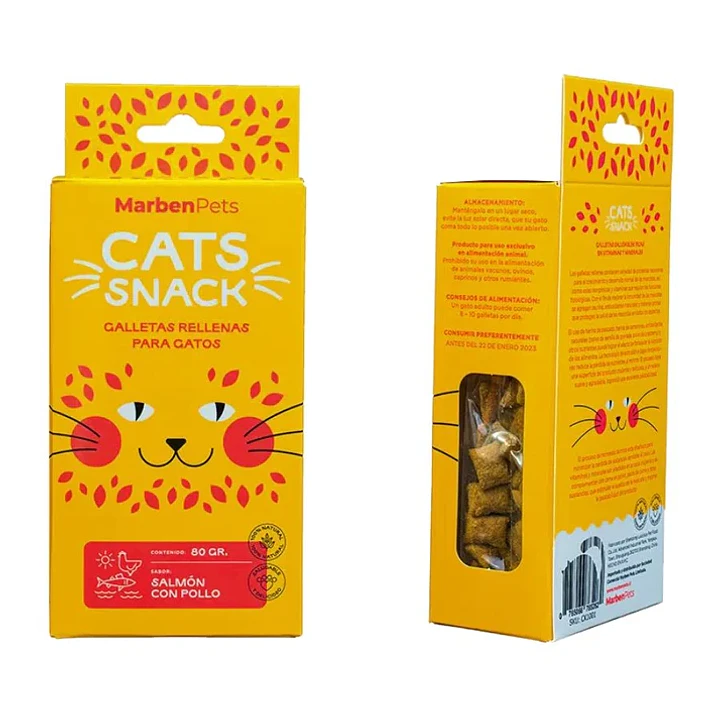 Cat Snack  Galleta Salmon con Pollo 80 gr 1