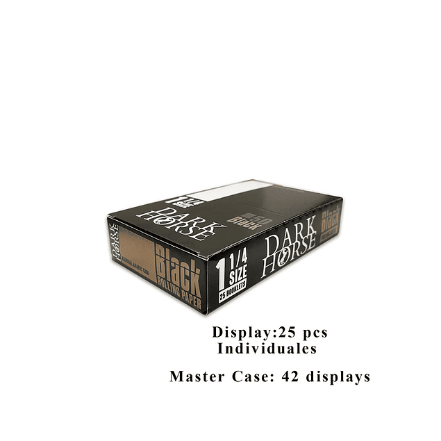 Dark Horse Black 1 1/4 X caja de 25 