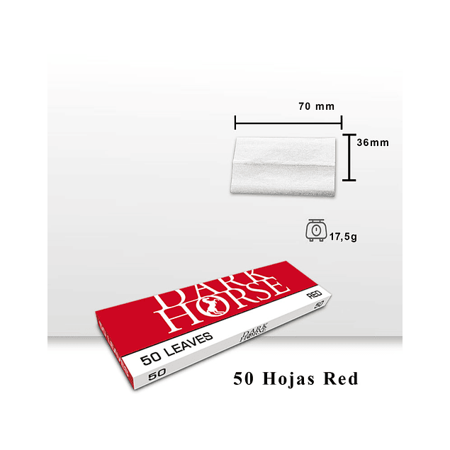 Papelillo Dark Horse Red Nº1 Caja de 50