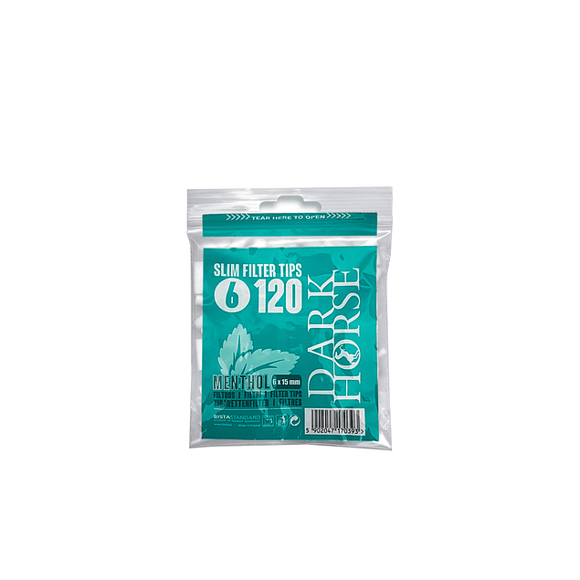 Dark Horse Filtro  120 Slim Menthol 