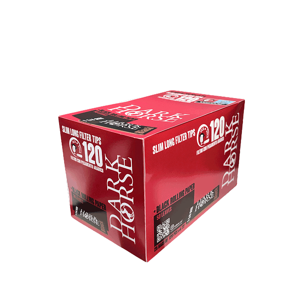 Filtro Slim Long Engomado 120 unidades + Papel Black 