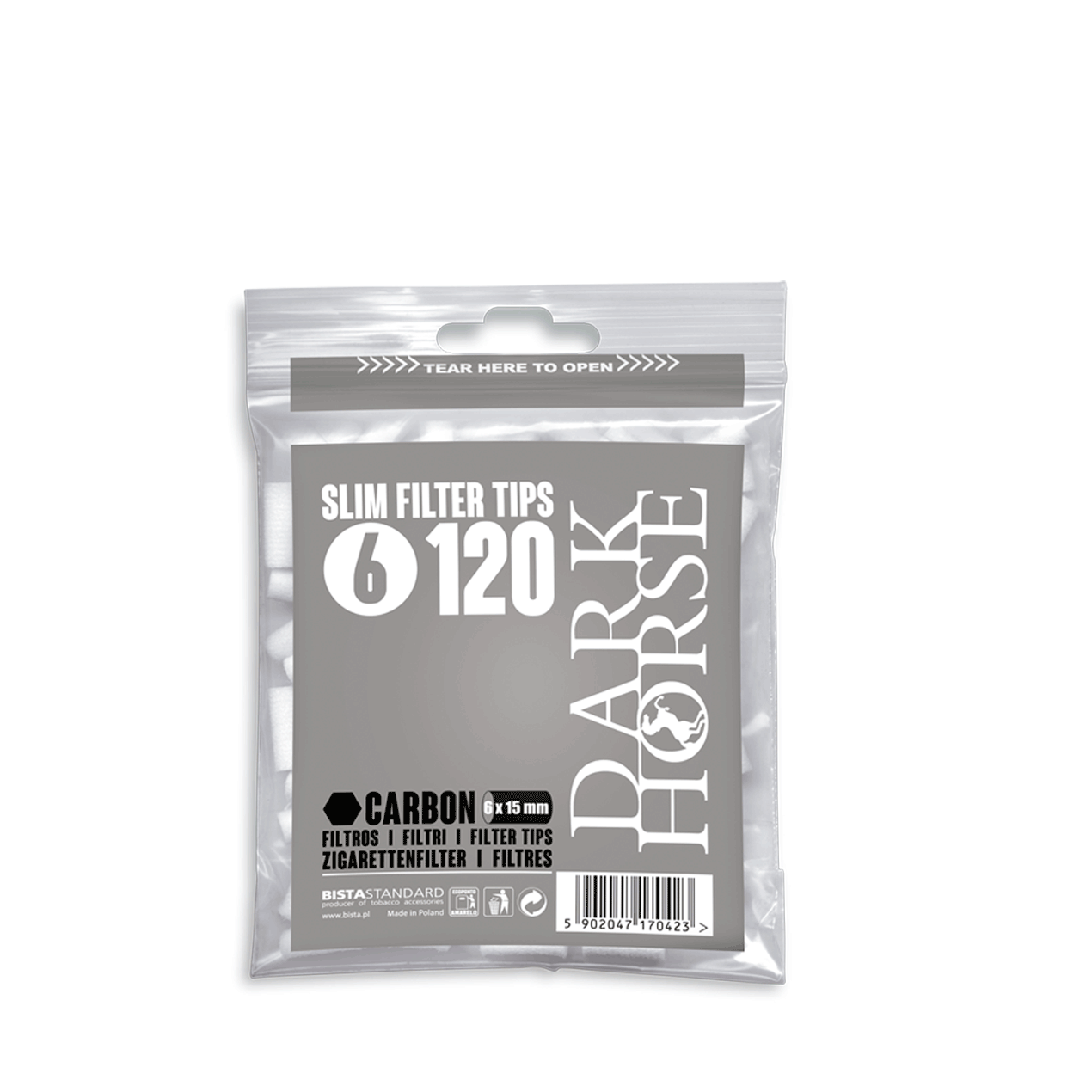 Filtro Dark Horse Carbón 120 unidades.