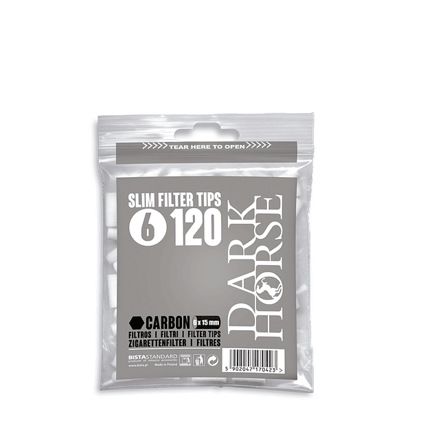 Filtro Dark Horse Carbón 120 unidades.