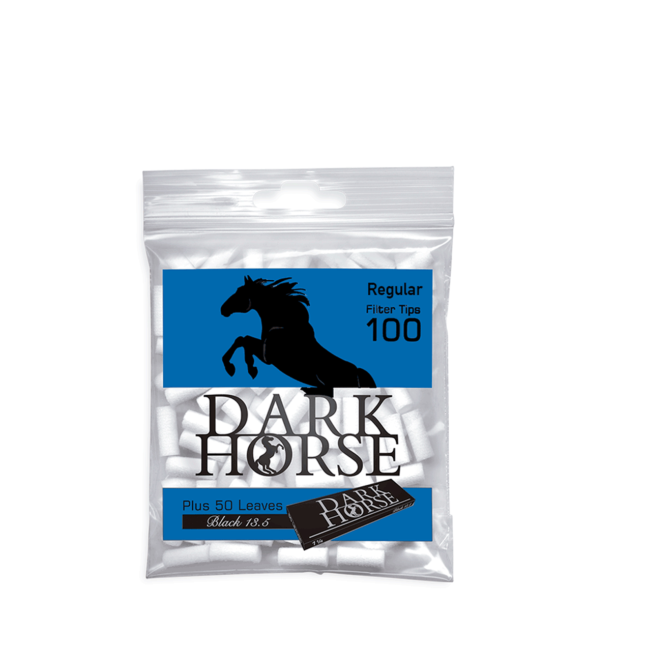 Dark Horse Filtro Regular 100 un + Papelillo Black