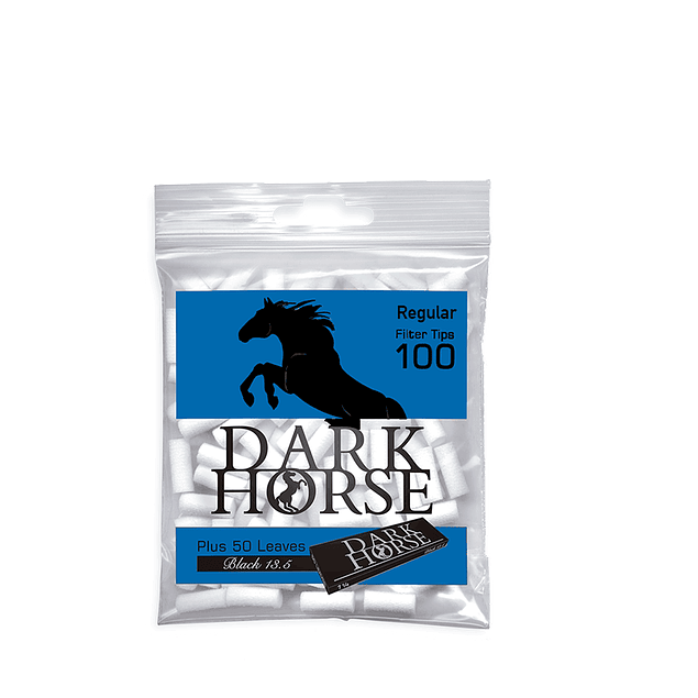 Dark Horse Filtro Regular 100 un + Papelillo Black 