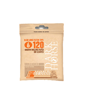 Filtro DH Slim Long Bio + Papel Brown 120 unidades.