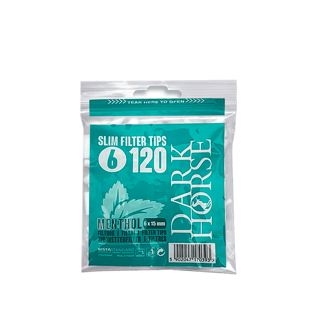 Dark Horse Filtro  100 Slim Long Menthol - 100 unidades